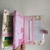 kit capa para caderneta e capinha certidão - floral com elástico