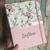 kit capa para caderneta e capinha certidão - floral com elástico na internet