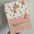 Capa de caderneta de vacina - floral cáqui - comprar online