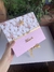 Caixa com kit capa para caderneta e capinha para certidão - floral rosa na internet