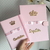 kit capa para caderneta e capinha para certidão - rosa - comprar online