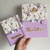 kit capa para caderneta e capinha certidão - floral lilás - comprar online