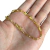 PULSEIRA TIJOLINHO 4MM - BANHADO A OURO 18K