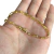PULSEIRA TIJOLINHO 4MM - BANHADO A OURO 18K - loja online
