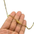 CORRENTE TIJOLINHO 4MM - BANHADO A OURO 18K - comprar online
