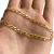 PULSEIRA QUADRADA 5MM LAMINADA PREMIUM - BANHADO A OURO 18K