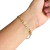 PULSEIRA QUADRADA 5MM LAMINADA PREMIUM - BANHADO A OURO 18K - comprar online