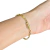PULSEIRA TIJOLINHO 4MM - BANHADO A OURO 18K - comprar online