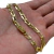 PULSEIRA QUADRADA ALONGADA 5MM LAMINADA PREMIUM - BANHADO A OURO 18K - comprar online
