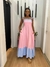 VESTIDO MIDI BICOLOR ALÇAS REGULÁVEIS