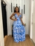 Vestido Longo Estampado detalhe Argola na internet