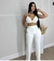 CALÇA PANTALONA BOTAO LATERAL - comprar online