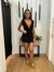 Vestido Curto Toque Aveludado