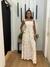 Vestido Bordado Longo Com Alça Regulável