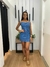 Vestido Jeans Tubinho Curto Botões