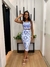 Conjunto Feminino Cropped e Saia Midi com fenda estampado - comprar online