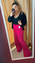 conjunto tricô aperol - Gloss Moda 