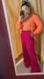 conjunto tricô aperol - comprar online