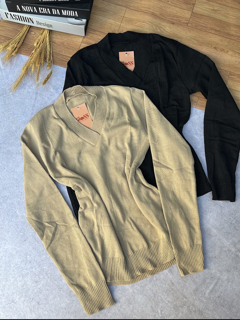 BLUSA TRICOT MARIANA GOLA V - comprar online