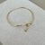 Bracelete esfera ouro