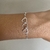 Pulseira 3 corações prata