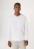 Camiseta Básica Masculina Manga Longa Decote V World Hering - Branco