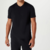 Camiseta Básica Masculina Manga Curta Com Decote V World - Preto