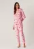 PIJAMA FEMININO MANGA LONGA EM ALGODÃO ESTAMPADO HERING - ROSA