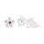 Brinco Prata Infantil Flor Zircônia Pink - Prata 925 - comprar online