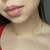 Choker Borboletas Cristal Dourada - Semijoia - loja online