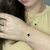 Pulseira Trevo Detalhado Preto Pequeno - Prata 925 na internet