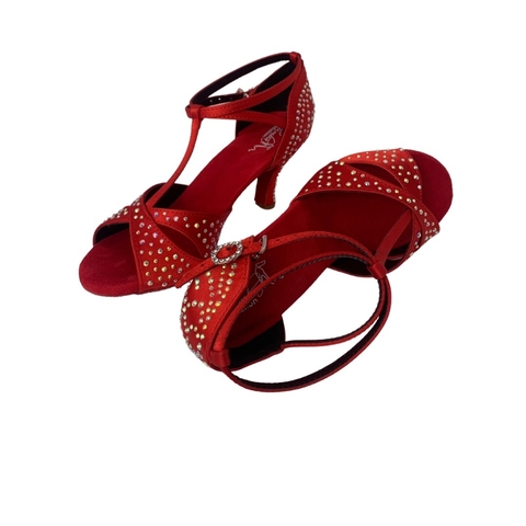 Mod. 522L-Crystal Zapatilla de baile con cristal