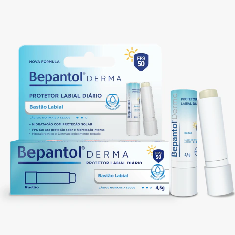 BEPANTOL DERMA PROTETOR LABIAL FPS50 4,5G