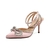 Scarpin Laminado Prata Com Correia De Strass - comprar online