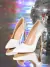 Scarpin Branco Salto Alto Bico Fino - comprar online