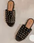 Sandália Tamanco Plataforma Flat Preta - comprar online
