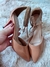 Sandália Scarpin Nude com Strass Salto Fino na internet
