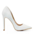 Scarpin Branco Salto Alto Bico Fino