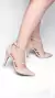 Scarpin Rosa com Azul Efeito Pirâmide Bico Fino - comprar online