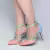 Scarpin Rosa com Azul Efeito Pirâmide Bico Fino - comprar online
