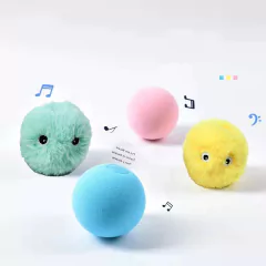 Bola interativa de pelúcia Catnip elétrico