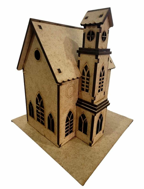 Igrejinha Miniatura em MDF 3mm