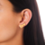 Brinco Ear Cuff Corações Lisos I Banho de ouro 18k