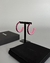 Imagem do BRINCO CHANEL RESIN LOGO HOOP EARRINGS BLACK PINK