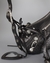 BOLSA LE CAGOLE SMALL CROCODILE EMBOSSED METALLIZED GREY - loja online
