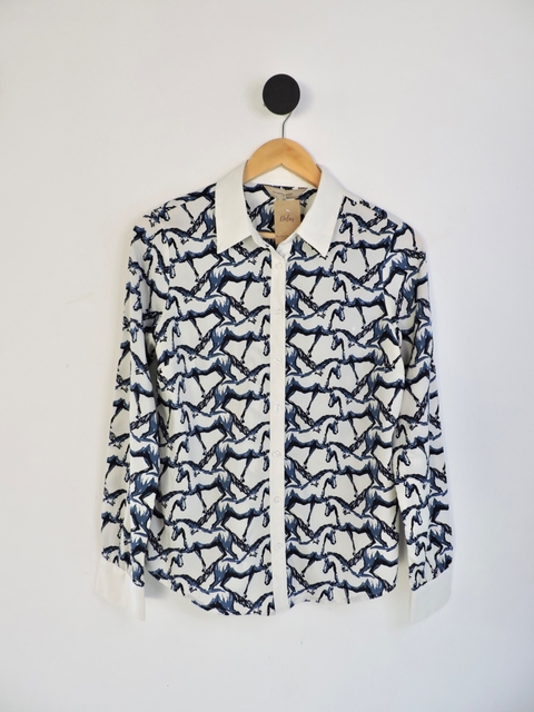 6266 Camisa Estampa Cavalos - 38 - YESSICA CITY