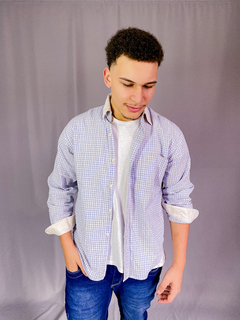 10211 Camisa Quadriculada Masculina - M - ADJI