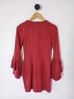 10403 Vestido Suede Vermelho - P - YUN SHANG na internet