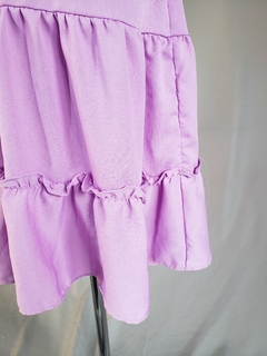 12023 Vestido Lilás Amarras - M - Boutique Desapego Delas