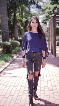 Calça Jeans Destroyed - 34/36 - BLUESTEEL - loja online